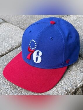 47’ Brand NBA Hardwood Classics Philadelphia 76ers Throwback SnapBack Hat OSFA